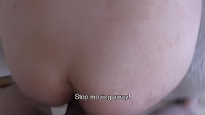 The poor lad had the whole face covered in cum