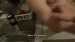 18 years old student with lean and young body