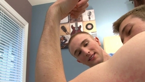 Next Door Twink - Piercing inked caucasian twink masturbation