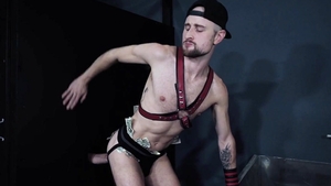 Club Inferno Dungeon: Twink Alex Killian showing big cock