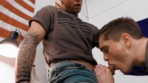 Activeduty - Inked brunette craving hardcore sex