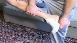 FootFriends.com - Eastern friend cumshot at the beach